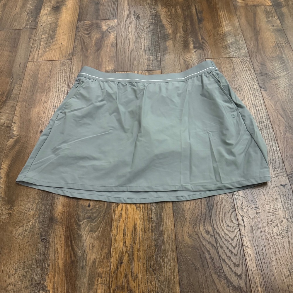 Soybu Women XL Sage Green Active Skort Golf Tennis Athletic Skirt Pocket Stretch